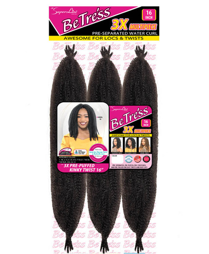 BETRESS 3X PRE-PUFFED KINKY 16"